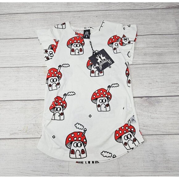 NWT Little Horn Sold Out Mushroom‎ Girls T-Shirt Size 5Y - Picture 3 of 4